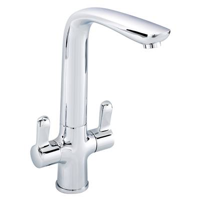Highlife Lismore Twin Lever Sink Mixer Chrome 15031