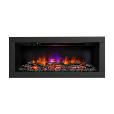 Be Modern FLARE Avella 45" Wall Mounted Inset Electric Fire with 4-Sided Black Trim 19348