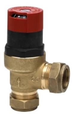 An image of Honeywell Home 22mm Angled Auto Bypass Valve Du145-3/4b