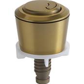 Wirquin Round Dual Flush Operated Brushed Brass 50120762