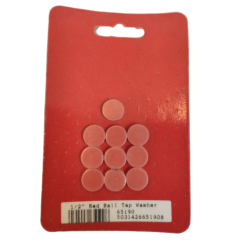 1/2" Red Ball Tap Washer (Pack of 10) 65190