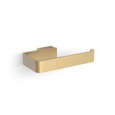 An image of HIB Atto Brushed Brass Toilet Roll Holder ACATBB01