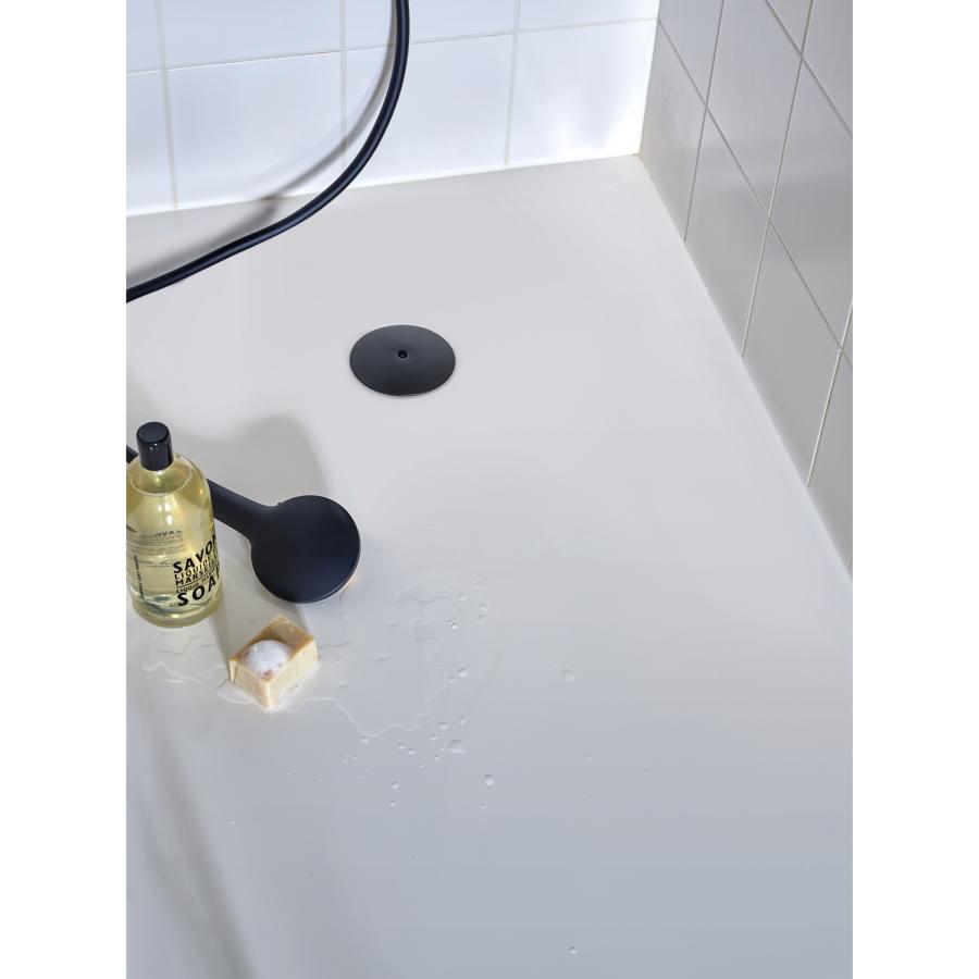 Wirquin Slim Extra Flat Low Profile Shower Trap 90mm Black