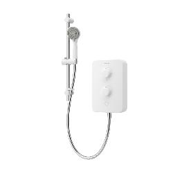 Aqualisa E2 APL Electric Shower with 3 Mode Handset 10.5kW Multifit in White E2W105