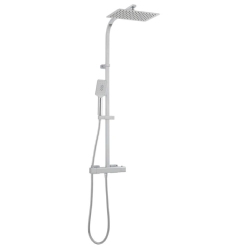 Vado Phase Adjustable Square Thermostatic Shower Column Chrome PHA-149RRK-CP