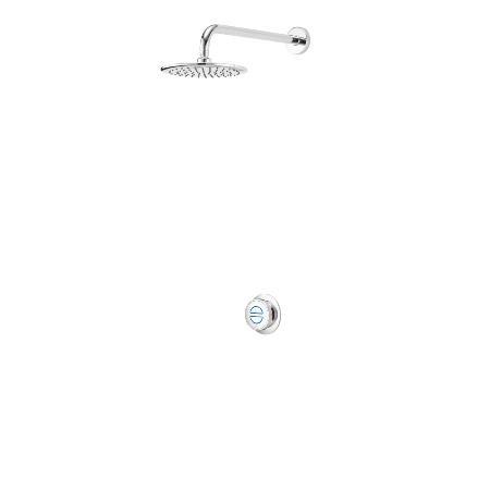 Aqualisa Quartz Classic Smart Shower Concealed with Fixed Wall Head HP/Combi QZD.A1.BR.20