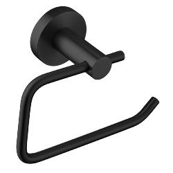 Bristan Round Toilet Roll Holder Brass Black RD ROLL BLK