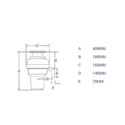 Waste Maid Elite S-Series S-999AS Deluxe Food Waste Disposal