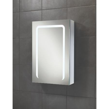 An image of HIB Stratus 50 LED Demisting Aluminium Mirror Cabinet 46800