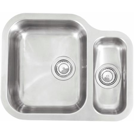 Reginox Alaska Undermount Stainless Steel Kitchen Sink - 1.5 Left Hand Bowl with Waste Included