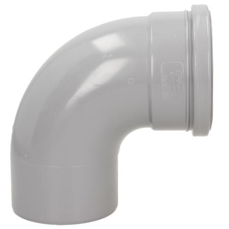 Davant 92Ø SS Bend 110mm Light Grey Pushfit SPLG0004