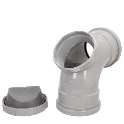 Davant 92Ø DS Access Bend 110mm Light Grey Pfit SPLG0005