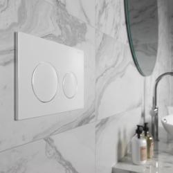Viva Skylo Ultra13 Gloss White Dual Flush Plate ULTRA13
