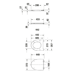 Duravit Toilet Seat White 0020710000