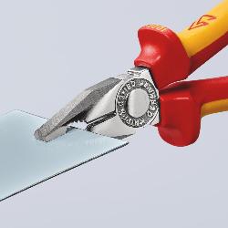 Knipex Combination Pliers Multi-component Grips VDE Chrome-plated 180mm 03 06 180