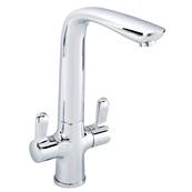 Highlife Lismore Twin Lever Sink Mixer Chrome 15031
