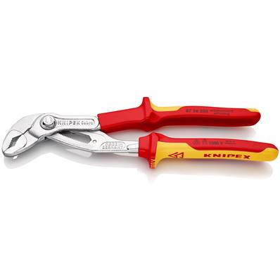 An image of Knipex Cobra Vde High-tech Water Pump Pliers Insulated Vde Chrome-plated 250mm 8...