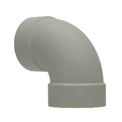 Be Modern 4" Decorative Flue Pipe 90° French Grey 27278