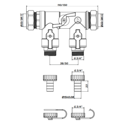 Inta 28mm Fill & Flush Valve INFAF28