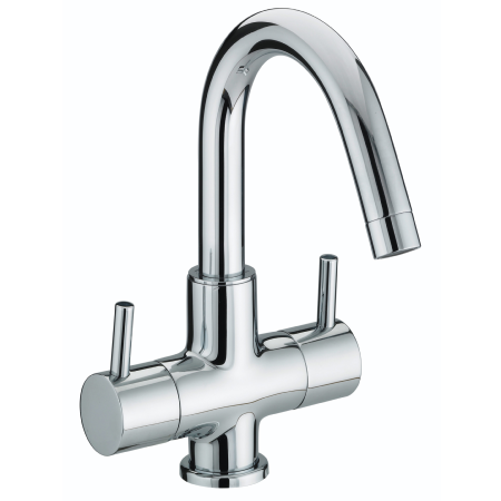 Bristan Prism 2 Handle Basin Mixer (no Waste) Chrome PM BAS2 C