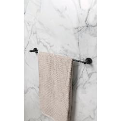 Bristan Round Towel Rail Brass Black RD RAIL BLK