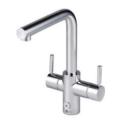 InSinkErator 4N1 Touch L Shape Instant Hot Water Tap Chrome with Tank and Filter 45356-ISE+45094