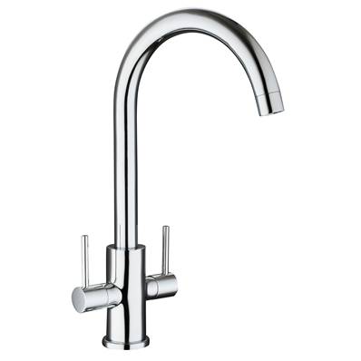 Highlife Jackton Twin Lever Sink Mixer Chrome 12131