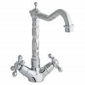 Highlife Balmoral Cruciform Traditional Sink Mixer Chrome 16631