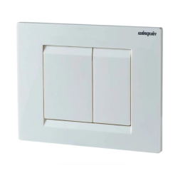 Wirquin Essential Dual Flush Plate White 55720347