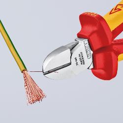 Knipex Diagonal Cutter Insulated Multi-component Grips VDE Chrome-plated 160mm 70 06 160