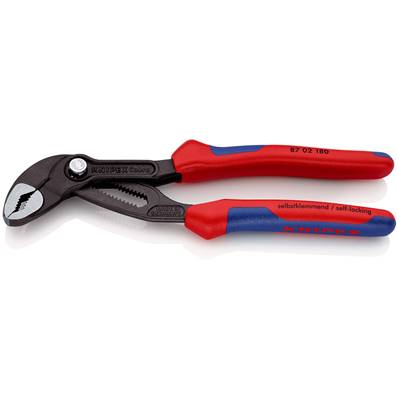 An image of Knipex Cobra High-tech Water Pump Pliers Grey Multi-component Grips Atramentized...