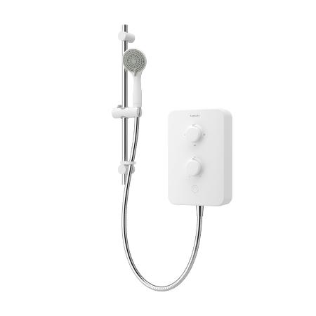 Aqualisa E2 APL Electric Shower with 3 Mode Handset 8.5kW Multifit in White E2W85
