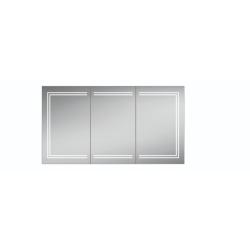 HIB Edge 120 LED Illuminated Aluminium Mirror Cabinet 49700