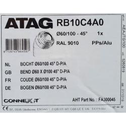 ATAG 45 Degree Flue Bend 60/100mm Single FA300045