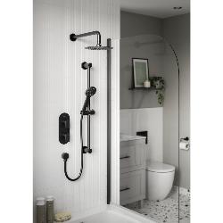 Bristan Hourglass Black Concealed Dual Control Shower Pack HOURGLASS BLK SHWR PK