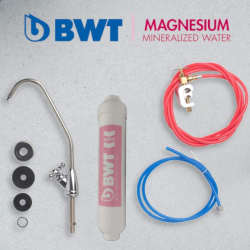 BWT Inline Drinking Water Filter Kit with Magnesium, Chrome Finish Tap MMDWFKIT
