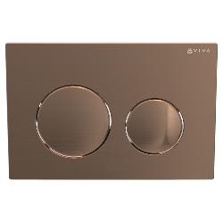 Viva Skylo Ultra16 Brushed Copper Dual Flush Plate ULTRA16