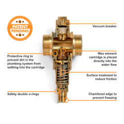 Inta Zero Anti-Freeze Valve 1¼" Male X 1¼" Female Swivel ZERO14SW