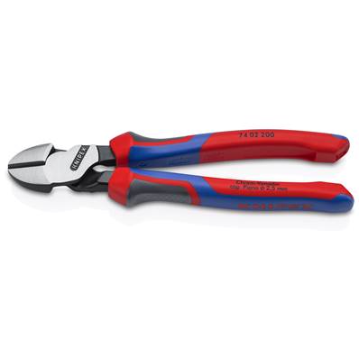 An image of Knipex High Leverage Diagonal Cutter with Comfort Handles Black Atramentized 200...