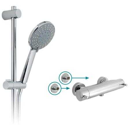 Vado Celsius Exposed Thermostatic Shower Set 3/4" CEL-1701-3/4-11-C/P
