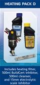 Calmag Heating Pack D2: Heating Filter, Inhibitor, Cleaner and 15mm Electrolytic Scale Inhibitor
