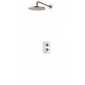 Aqualisa Concealed Mixer Shower Dream DCV with Wall Fixed Drencher Shower Head - HP/Combi DRMDCV002