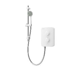 Aqualisa E1 Electric Shower with Single Mode Handset 9.5kW in White E1W95