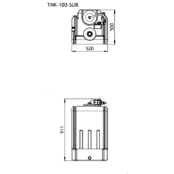 Salamander TankBoost 100L 3.0 Bar Water Booster System TNK-100-SUB