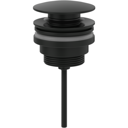 Villeroy & Boch Universal Push Button Basin Waste Matt Black TVP000003020K5