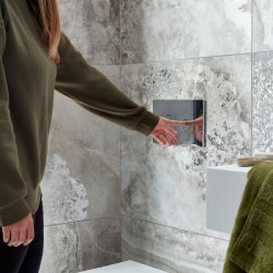 Vado Round Button Flush Plate WG-195-RO-CP