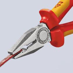 Knipex Combination Pliers Multi-component Grips VDE Chrome-plated 200mm 03 06 200