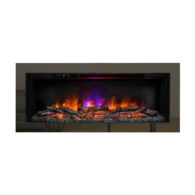 Be Modern FLARE Avella 45" Wall Mounted Inset Electric Fire with 4-Sided Black Nickel Trim 27138