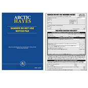 Arctic Hayes 'Danger Do Not Use' Notice Pad (25Pk) 663029