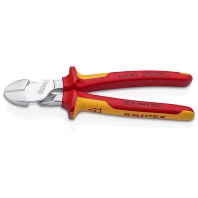 An image of Knipex High Leverage Diagonal Cutter Insulated Multi-comp. Grips Vde Chrome-plat...